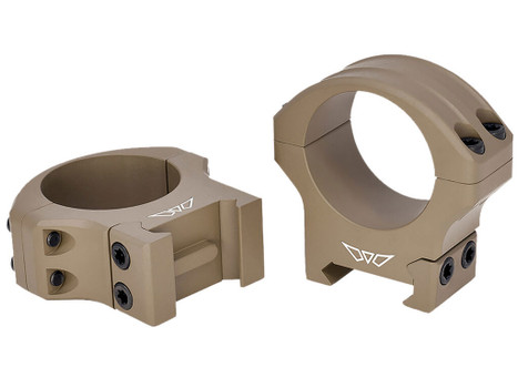 Warne 8521DE HyperLite Dark Earth Cerakote MagnaFusion Alloy 34mm Tube Maxima/Weaver/Picatinny