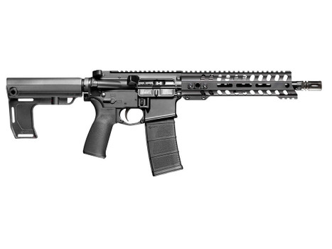 Patriot Ordnance Factory 2295 P15 Constable 300 Blackout 30+1 10.50" M-LOK Handguard, Black Anodized Aluminum Receiver w/Picatinny Rail, Black Polymer MFT Blade Stabilizer, MFT Grip