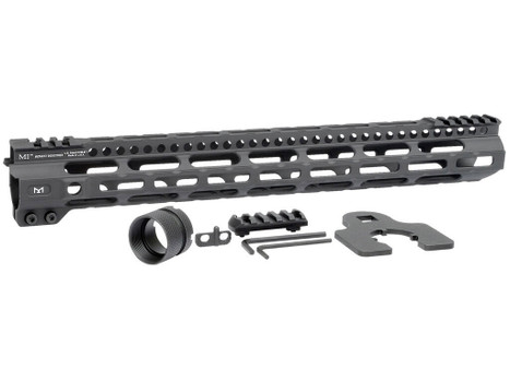 Midwest Industries MICRLW15 Combat Lightweight AR-15 Black Hardcoat Anodized Aluminum/Polymer 15" Picatinny/M-LOK
