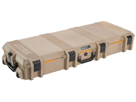 Pelican VCV730 Vault Tactical 44" Tan Polymer 2 Rifles w/Wheels