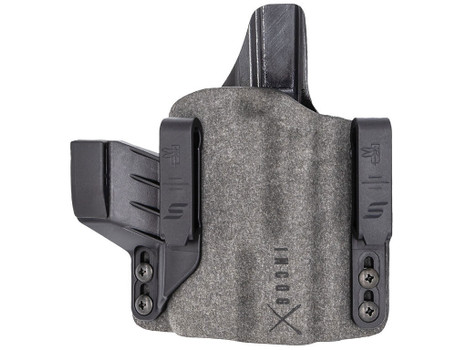 Safariland INCOG0895A0CX261 Incog X IWB Gray Cordura Fits Glock 43X/48 Belt Clip Mount, Right Hand