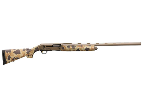 Browning 011430204 Silver Field 12 Gauge with 28" Barrel, 3.5" Chamber, 4+1 Capacity, Flat Dark Earth Cerakote Metal Finish & Vintage Tan Camo Synthetic Stock Right Hand (Full Size)