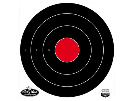 Birchwood Casey 35185 Dirty Bird 17.25" Bullseye Tagboard Hanging Black/White 5 Pack