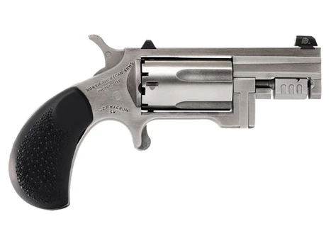 North American Arms SNTC Sentinel Conversion 22 WMR/22 LR 5 Shot 1.42" Matte Stainless Steel Barrel, Stainless Cylinder, Matte Stainless Steel Frame ,Slip-on Rubber Pebble Grip, Exposed Hammer