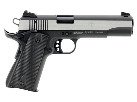 GSG GSG2210M1911S M1911 22 LR 5" 10+1 Black Hardcoat Anodized Stainless Steel Polished Slide Black Polymer Grip