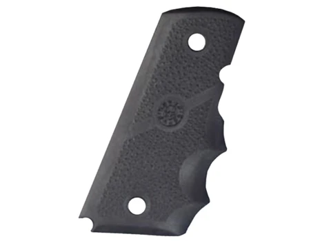 Hogue 43000 Rubber Grip Cobblestone Black with Finger Grooves for 1911 Officer