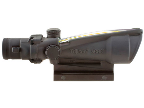 Trijicon 100146 ACOG Matte Black 3.5x35mm Illuminated Amber Chevron .223/5.56 BDC Reticle