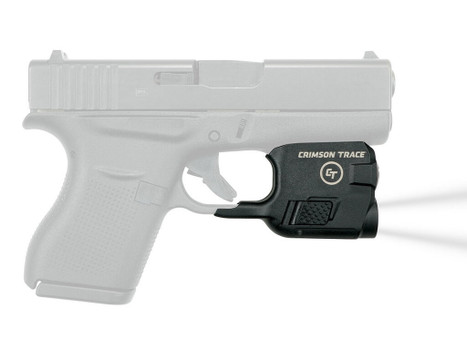 Crimson Trace 0182901 Lightguard Polymer Compatible w/Glock 42/43/43X/48, 110 Lumens White LED, Trigger Guard Mount