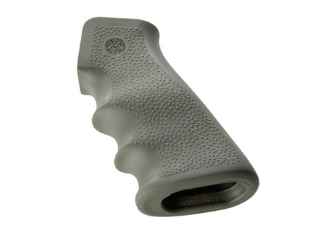 Hogue 15001 OverMolded Grip Cobblestone OD Green Rubber with Finger Grooves for AR-15, M16