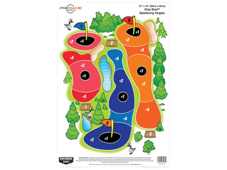 Birchwood Casey 35566 Pregame Self-Adhesive Paper Universal Multi Color Chip Shot 8 Per Pkg