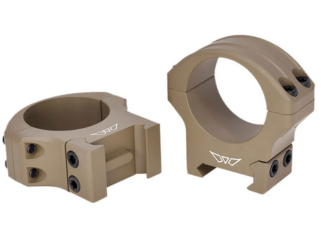 Warne 8515DE HyperLite Dark Earth Cerakote MagnaFusion Alloy 30mm Tube Maxima/Weaver/Picatinny