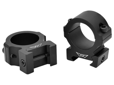 Warne V601M Horizontal Rings Vapor Matte Black 1" Medium 0 MOA
