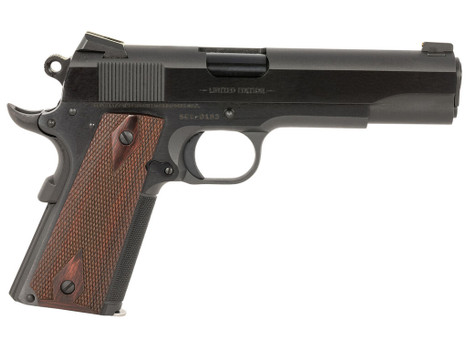 Colt Mfg O1911SE-A1 Government Limited Edition 45 ACP 7+1 5" Blued National Match Barrel, Blued Steel Serrated Slide, Blued Carbon Steel Frame w/Beavertail, Rosewood Checkered Grip, Ambidextrous