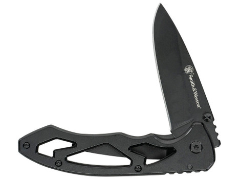 Uncle Henry CK400LCP Skeletonized Large 3" Folding Drop Point Plain Stainless Steel Blade 4.40" Handle Includes Pocket Clip