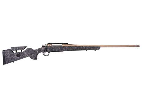 CVA CR3967F Cascade Long Range Hunter Full Size 300 PRC 26" Smoked Bronze Cerakote Steel Threaded Barrel, Black w/Smoked Bronze Web Synthetic Stock