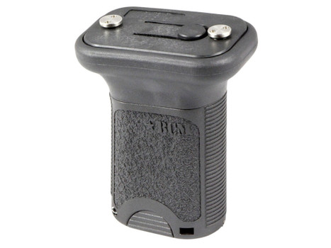 BCM VGSKMBLK BCMGunfighter Short Vertical Grip Made of Polymer With Black Aggressive Textured Finish with Storage Compartment for Keymod Rail