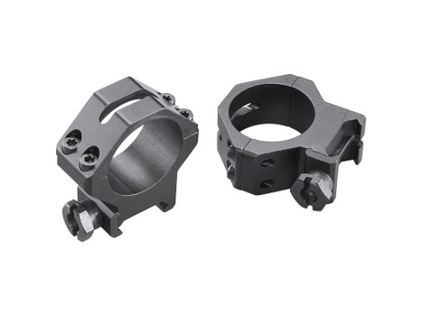 Weaver Mounts 48365 Four-Hole Skeleton Rings Matte Black 30mm Medium