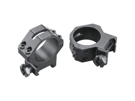 Weaver Mounts 48365 Four-Hole Skeleton Rings Matte Black 30mm Medium