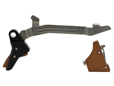 Timney Triggers Alpha Competition 9mm Luger/40 S&W, Straight Trigger Compatible w/Most Glock Gen3-4