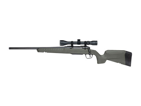Savage Arms 33187 Axis 2 XP 6.5 Creedmoor 4+1 20" Matte Black Carbon Steel Threaded Barrel & Drilled & Tapped Receiver, OD Green Synthetic Fixed w/Pistol Grip Stock, 3-9x40mm Duplex Scope, Left Hand