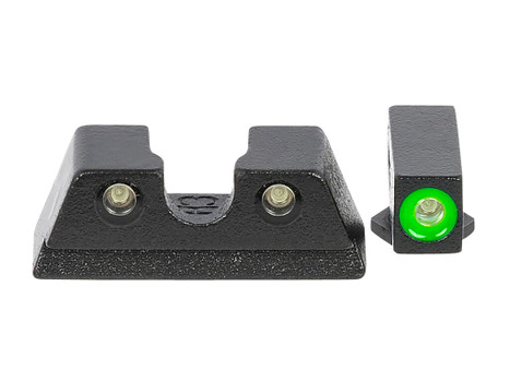 Meprolight USA 402203111 Hyper-Bright Green Tritium Green Outline Front Sight-Green Tritium Black Outline Rear Sight Glock 42/43