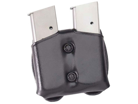 Galco CDM26B CDM Mag Carrier Double Black Leather Belt Loop Belts 1.50-1.75" Wide Compatible w/ Sig P220 Carry Ambidextrous Hand