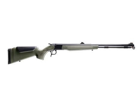 CVA PR2046NW Optima Northwest 50 Cal 26" Black Nitride Single Shot Barrel, Black Nitride Drilled & Tapped Stainless Steel Receiver, Adj Comb OD Green Synthetic Stock