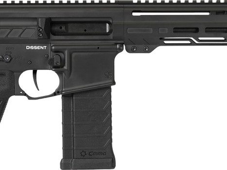 CMMG 54AA847AB Dissent 5.7x28mm 32+1 6.50", Black Cerakote Rec, OEM Grip, Picatinny Buffer Adapter, Zeroed Drop-In Single Stage Trigger