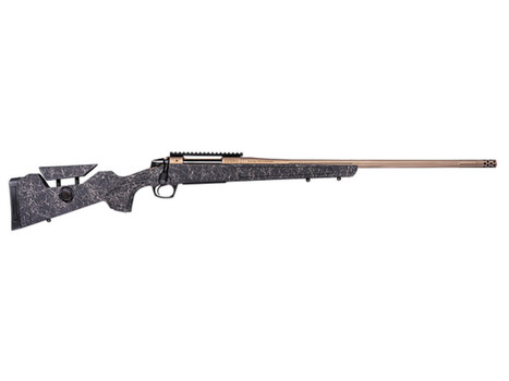 CVA CR3959F Cascade Long Range Hunter Full Size 6.5 PRC 24" Smoked Bronze Cerakote Steel Threaded Barrel, Black w/Smoked Bronze Web Synthetic Stock