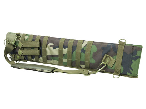 NcStar CVSCB2917WC VISM Shotgun Scabbard Woodland Camo 600D PVC 29"- 34.75