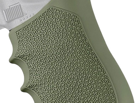 Hogue 17021 Grip Sleeve Handall Beavertail OD Green Rubber