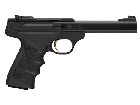 Browning 051497490 Buck Mark URX 22 LR 10+1 5.50" Slab Side Barrel, Matte Black Serrated Steel Slide & Aluminum Frame, Black Overmolded RX Grips