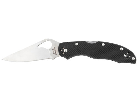 Spyderco BY01GP2 Byrd Harrier 2 3.39" Folding Clip Point Plain 8Cr13MoV SS Blade Black Textured G10 Handle Includes Pocket Clip