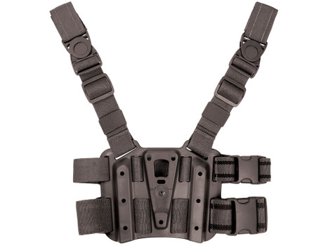 Blackhawk 432000PBK Tactical Holster Platform Black Carbon Fiber Leg Mount Fits Blackhawk Concealment/Duty Holsters