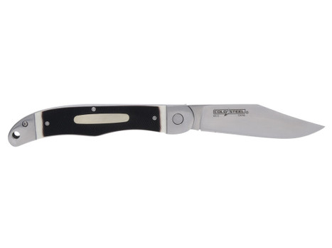 Cold Steel CS20NPM1Z Ranch Boss II 4" Folding Clip Point Plain Satin Polished/5.25" Faux Sawed Bone Handle