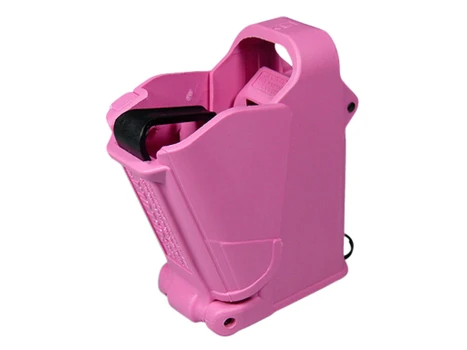Maglula UP60P UpLULA Loader & Unloader Double & Single Stack Style made of Polymer with Pink Finish for 9mm Luger, 45 ACP Pistols
