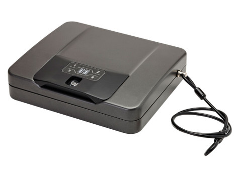 Hornady 98141 Rapid Safe 4800KP RFID Access Code Key Entry Black Steel Holds 1 Handgun 10.50" L x 12" W x 2.90" D