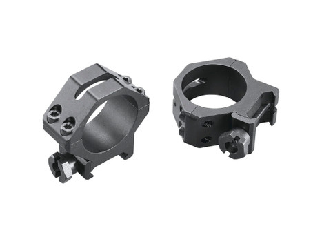 Weaver Mounts 48364 Four-Hole Skeleton Rings Matte Black 30mm Low