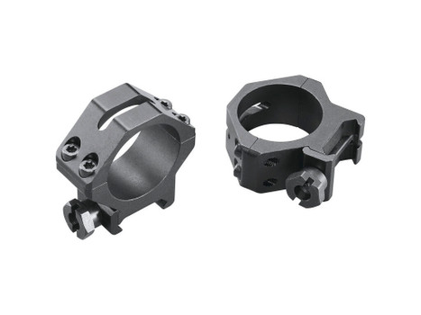 Weaver Mounts 48364 Four-Hole Skeleton Rings Matte Black 30mm Low