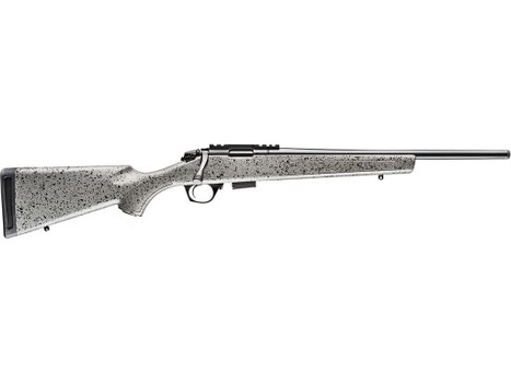 Bergara Rifles BMR001 BMR Full Size 22 LR 5+1/10+1 18" Matte Blued Steel Threaded Barrel & Drilled & Tapped Steel Receiver, Fixed Gray/Black Speckled Synthetic Stock