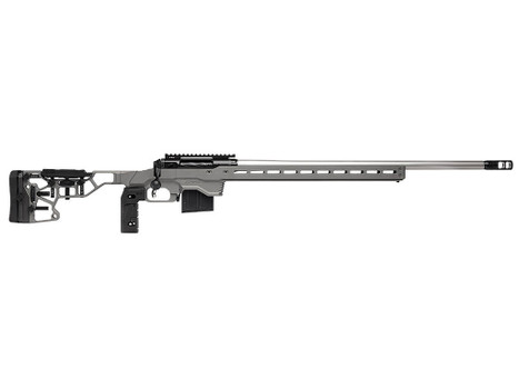 Savage Arms 57561 110 Elite Precision 300 PRC 30" 5+1 Matte Black/ Gray Cerakote/Black Polymer/Optic Ready *Self timing taper aligned muzzlebrake (Short Action Calibers Only)