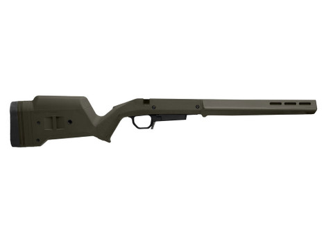 Magpul MAG1207-ODG Hunter American Stock OD Green Adjustable Synthetic Stock with Aluminum Chassis for Short Action Ruger American Right Hand Includes STANAG Mag Well