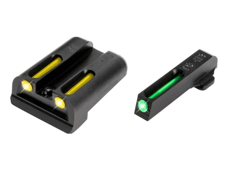TruGlo TG131XTY TFO Green/Tritium/Fiber Optic Front Sight-Yellow/Tritium/Fiber Optic Rear Sight Springfield Armory XD