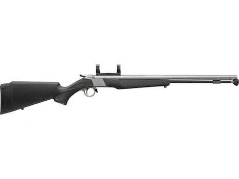 CVA PR2117SM Wolf V2 50 Cal 209 Primer 24" Matte Stainless Steel Barrel, Stainless Steel Receiver w/DuraSight Rail, Fixed Black Synthetic Stock