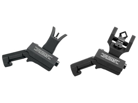 Troy Ind SSIG45SMDBT00 45 Degree Offset BattleSight Set M4 Front& Diopter Rear Black Hardcoat Anodized