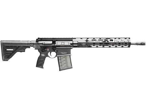 HK 81000830 MR762 A4 7.62x51mm 10+1 16.50" Black Threaded Barrel, Black Picatinny Rail, M-LOK Handguard, 6 Position Black Synthetic Stock, Black Finger Grooved Grip, Ambidextrous