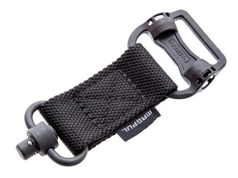 Magpul MS1/MS4 Sling Adapter made of Steel with Maganese Phosphate Finish, Polymer Hardware, Nylon 1.25" Webbing Two to One-Point Design for AR-15, M4, M16, AK-Platform AKM