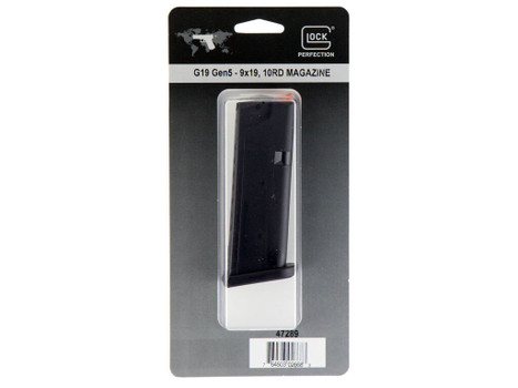 Glock 47289 G19 Gen5 10rd 9mm Luger Black Polymer
