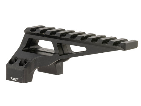 Warne 7860M DiviingBoard Mount Black Aluminum 34mm Tube Picatinny Rail
