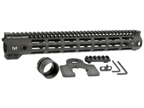 Midwest Industries MIG4M14 Tactical G4M Handguard AR-15 Black Hardcoat Anodized Black 14" 6061-T6 Aluminum M-LOK
